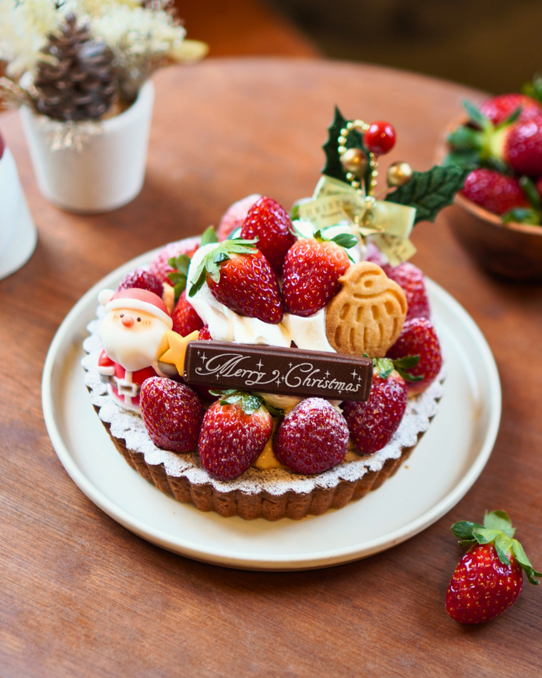 完熟いちごたっぷりクリスマスタルト