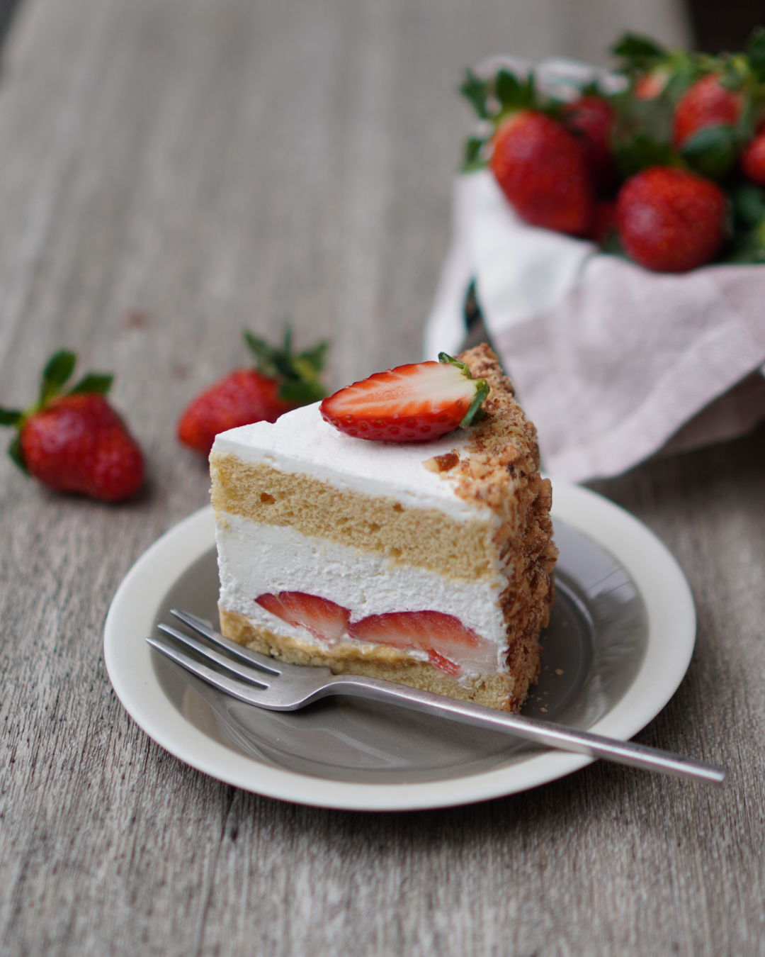 完熟いちごのショートケーキ